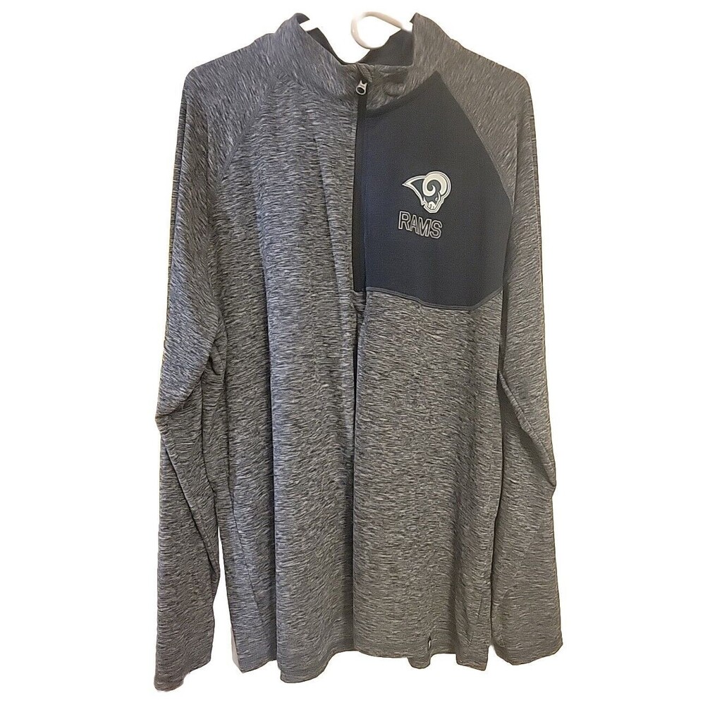 NFL Pro Line Fanatics St. Louis Rams Long Sleeve Quarter Zip Sz 2XL RN 136380